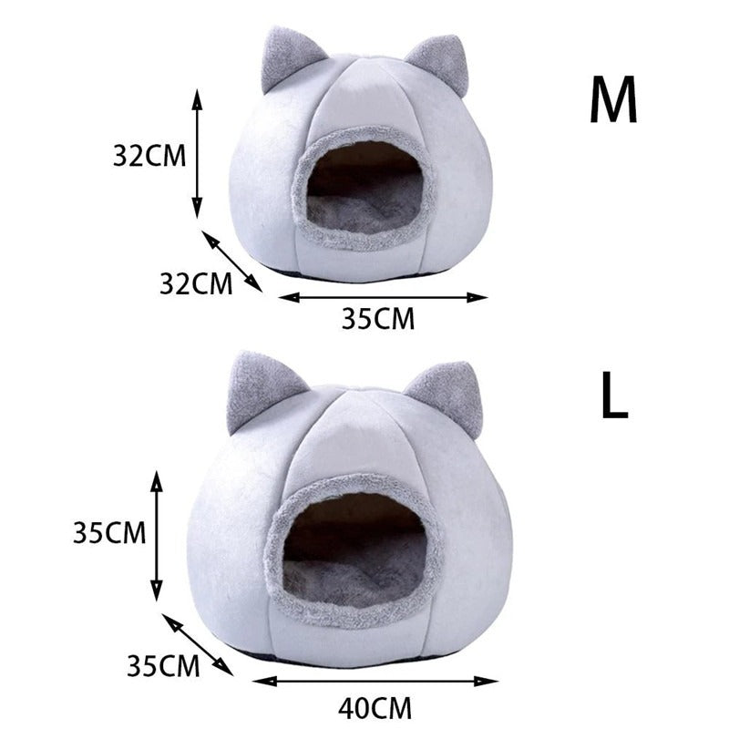 Ultra Soft Cave Bed for Cats | Warm and Cozy Shelter