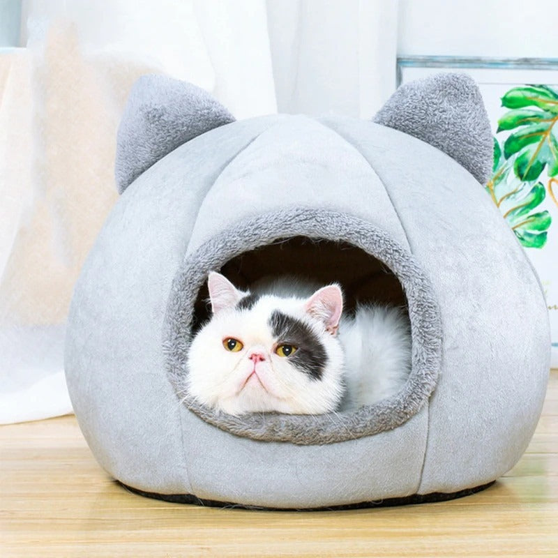 Ultra Soft Cave Bed for Cats | Warm and Cozy Shelter