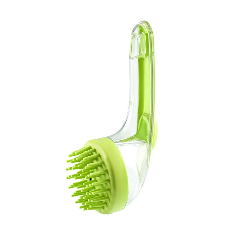 Long-Handle Bath and Shampoo Brush for Pets