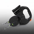 Dual Retractable Dog Leash with Flashlight