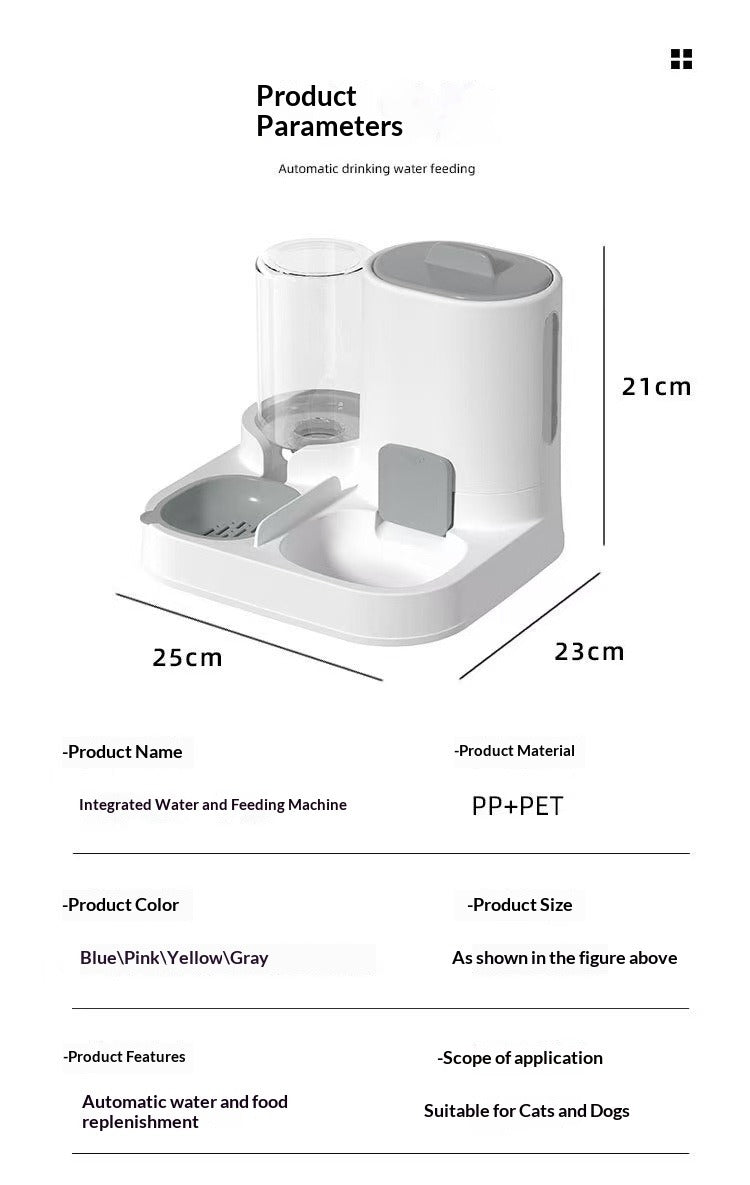 Wireless Anti-Spill Automatic Pet Feeder