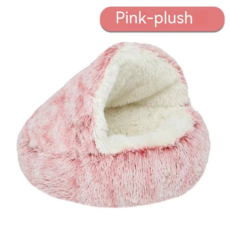 Comfortable Semi-Enclosed Bed for Cats and Small Dogs