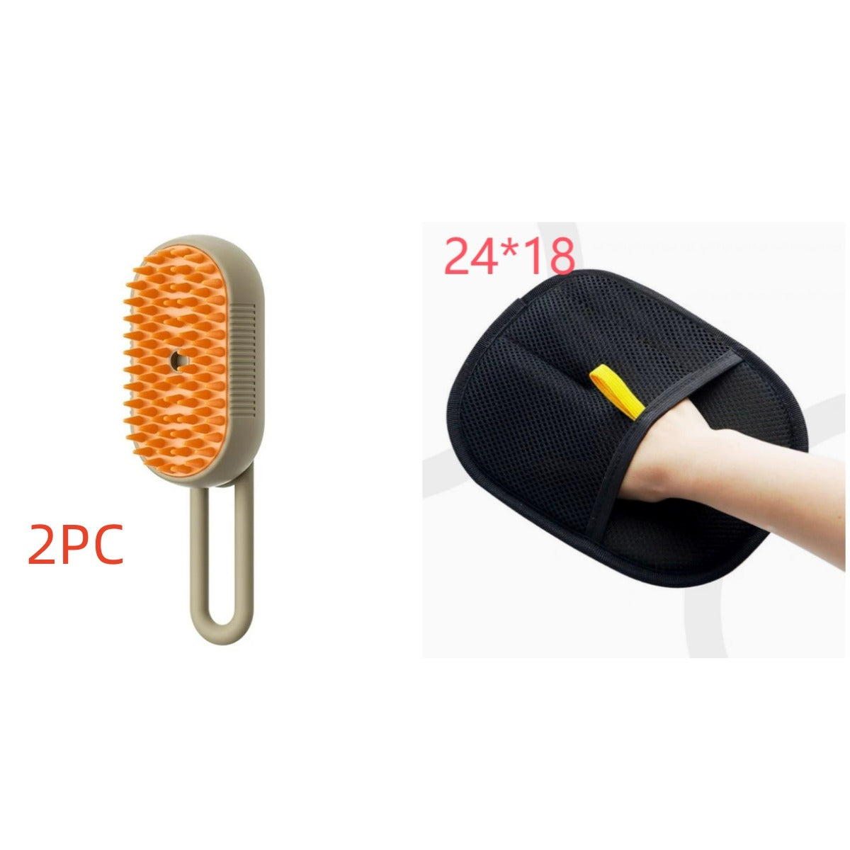 3-in-1 Electric Steam Pet Brush for Cats & Dogs