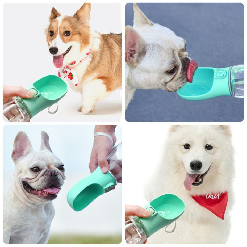 Portable Dog Bottle with Water or Treat Dispenser