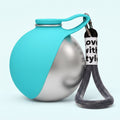 Compact Silicone Hiking Water Bottle with Carabiner, Perfect for Your Pet