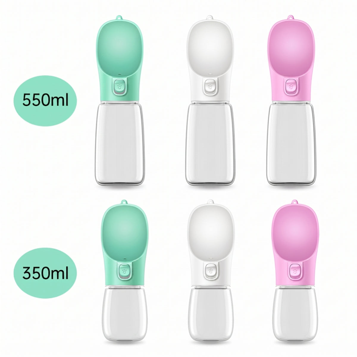 Portable Dog Bottle with Water or Treat Dispenser